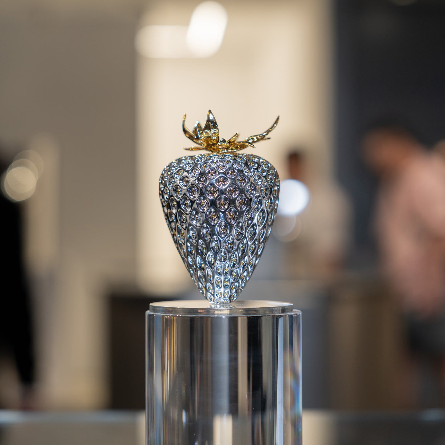 Crystal Strawberries Silver