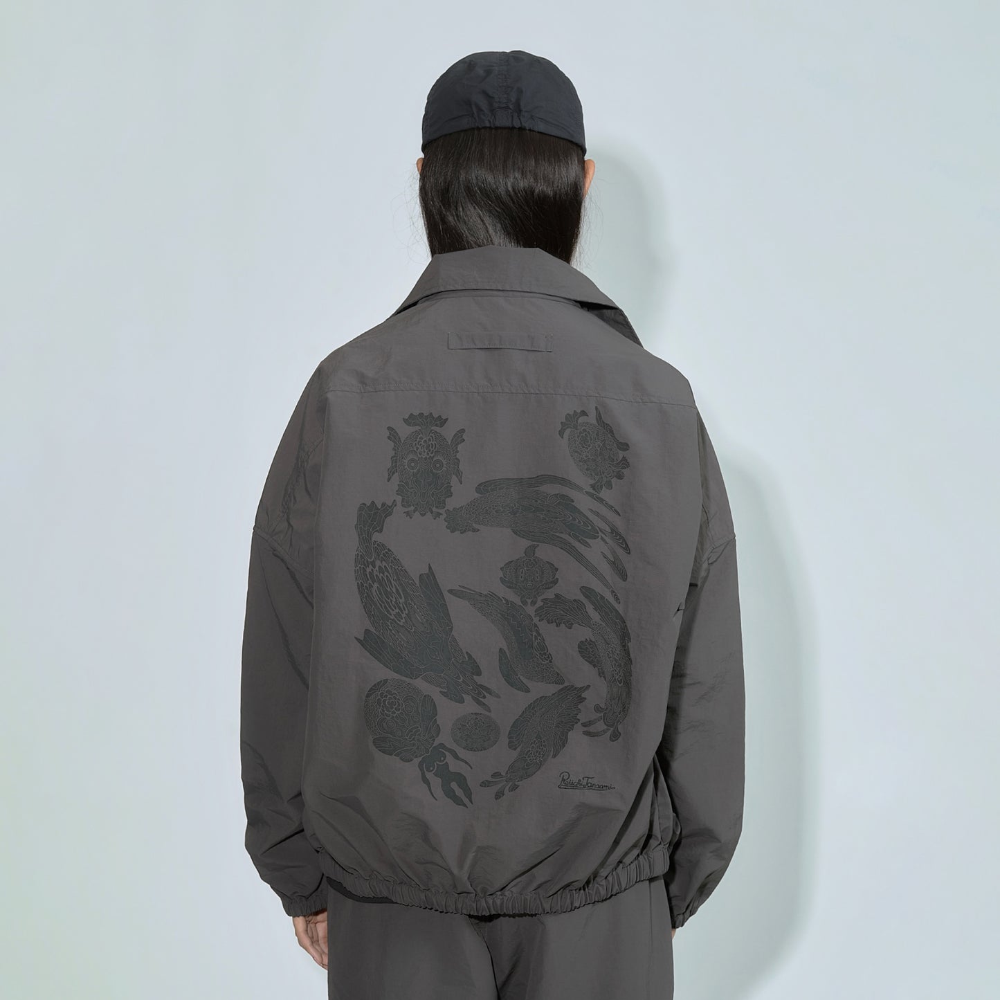 NYLON TARCK BLOUSON “GOLDFISH SWIM IN THE POOL” RESPECT FOR KEIICHI TANAAMI from TKSC